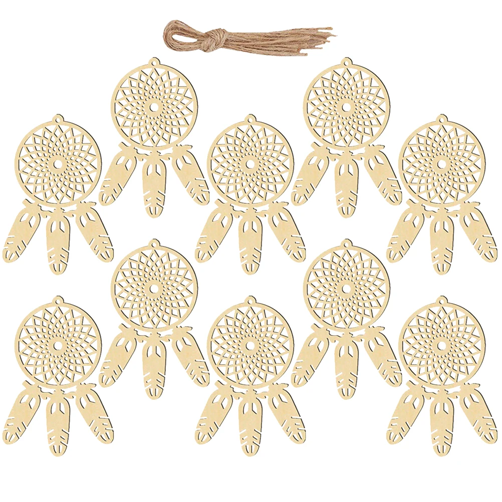

20 Pcs Dreamcatcher Party Decor Wooden Dreamcatchers Bamboo Rustic Kit for Kids