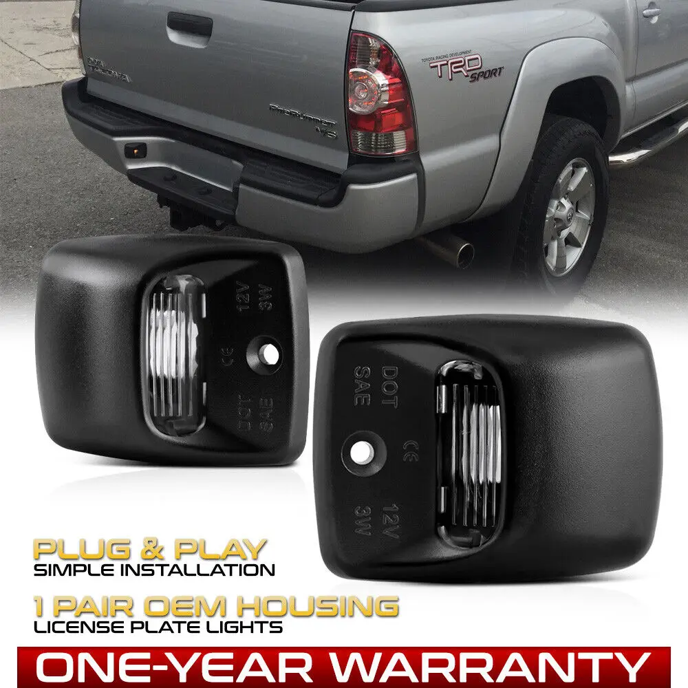 

License Plate Light Replacement Housing For 05-15 Toyota Tacoma & 00-13 Tundra