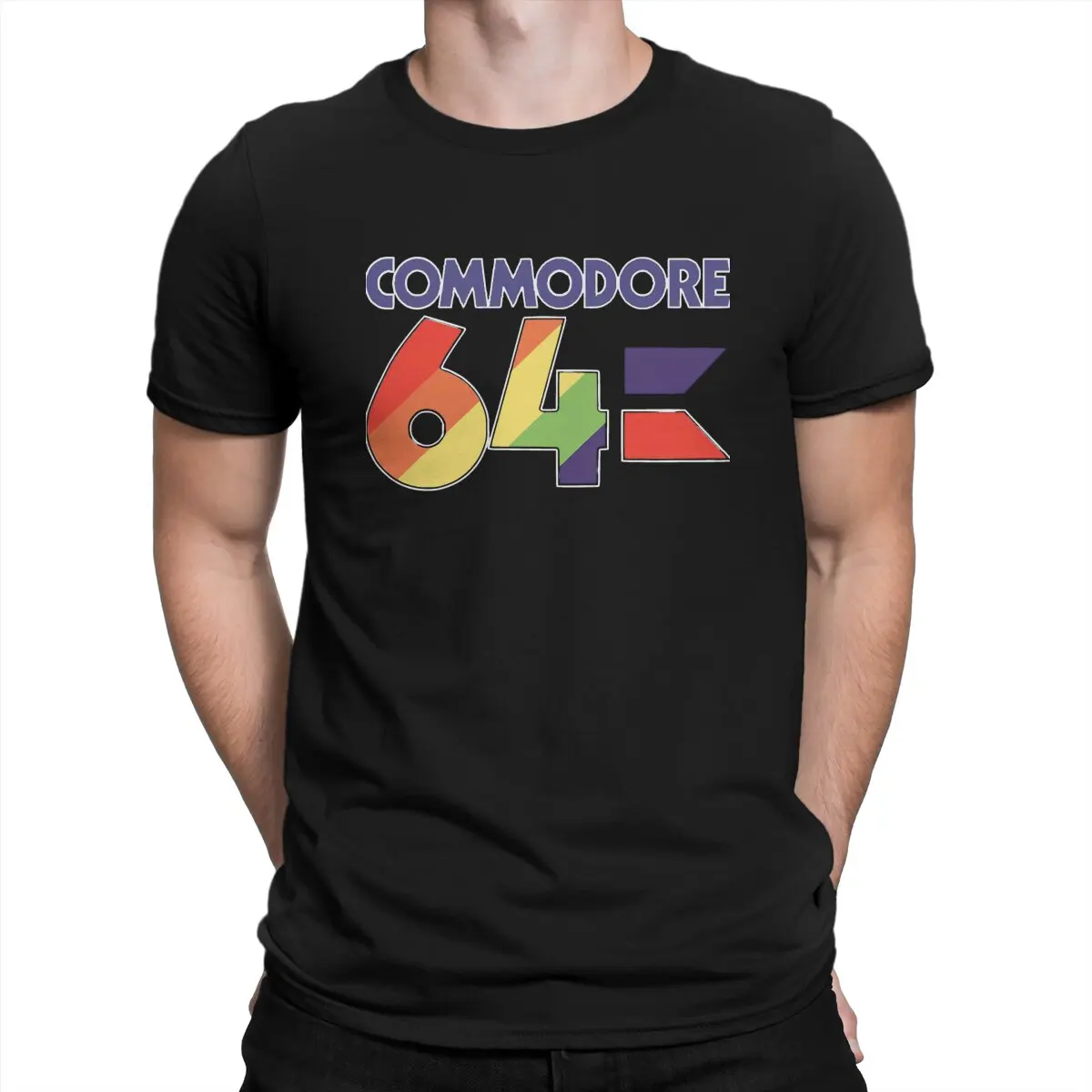 Commodore 64 Computer Original TShirts Colorful Distinctive Men's T Shirt Hipster Clothing Size S-6XL