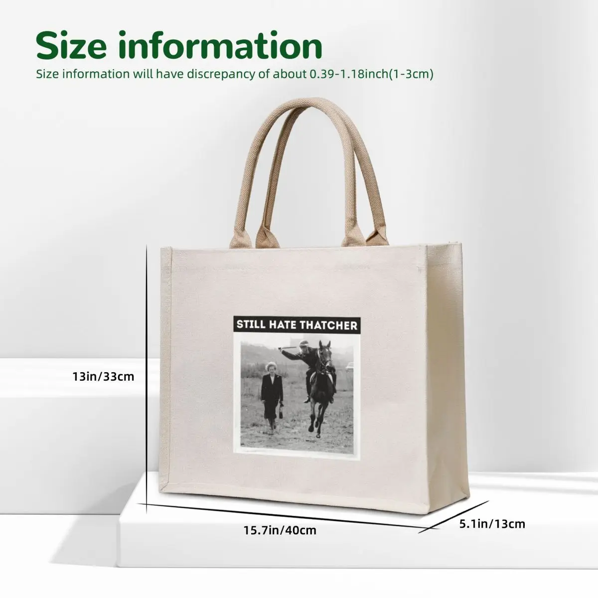 Funny still hate thatcher Tote Bag Women's handbag shopping cart bags Canvas bag for women