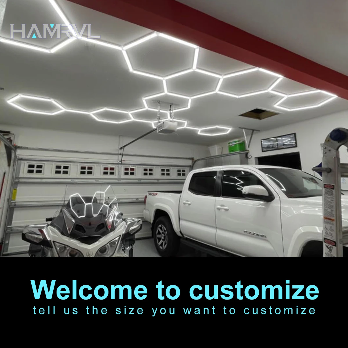 Honeycomb LED Car Light Led Tube AC85-265V Honeycomb Hexagon Led Led Ceiling Light Led Workshop Studio With Border