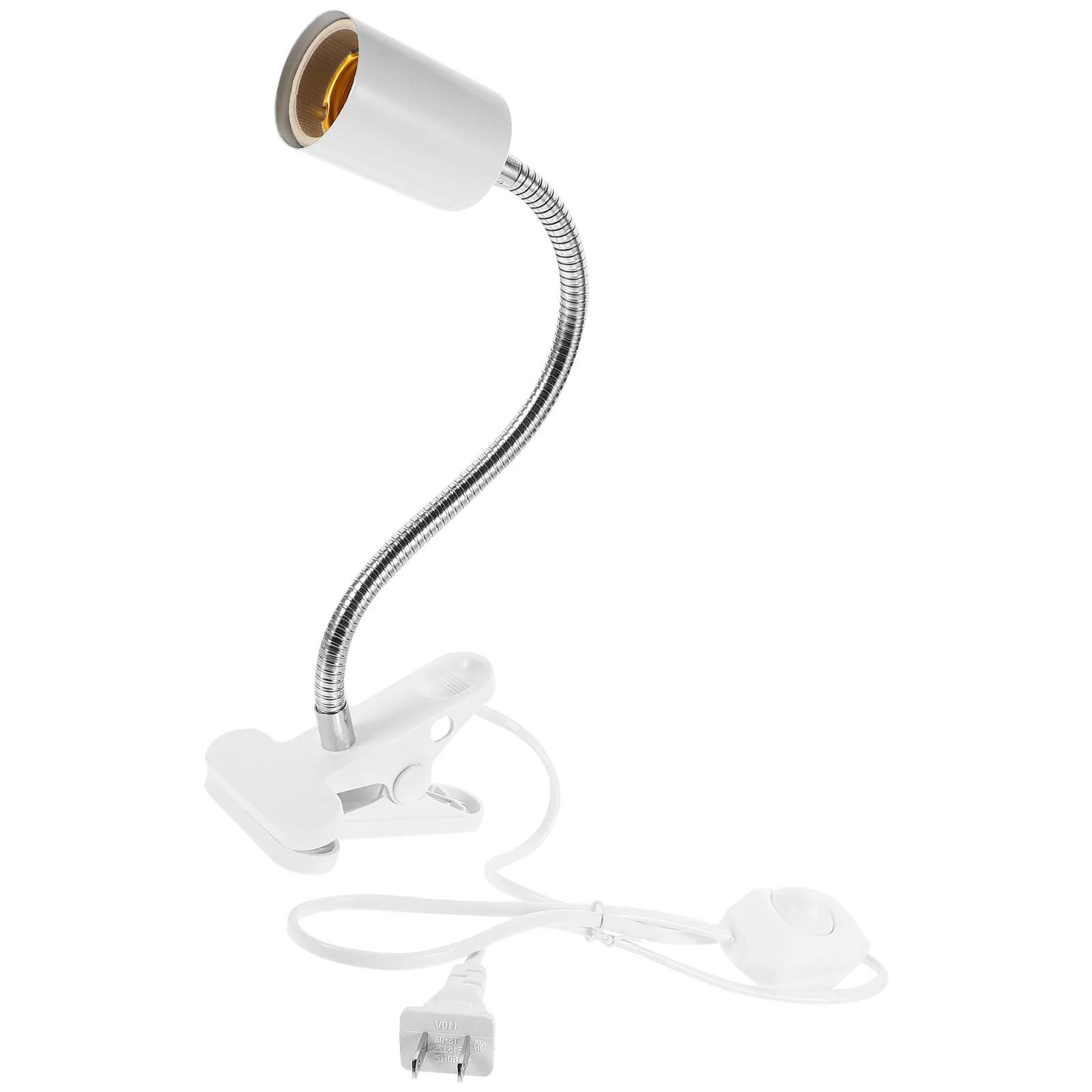 

Adjustable Clip Lamp Holder Bendable Gooseneck Light Stand for Bedroom Basement Plant Grow Clamp Lamp Light Socket Replacement