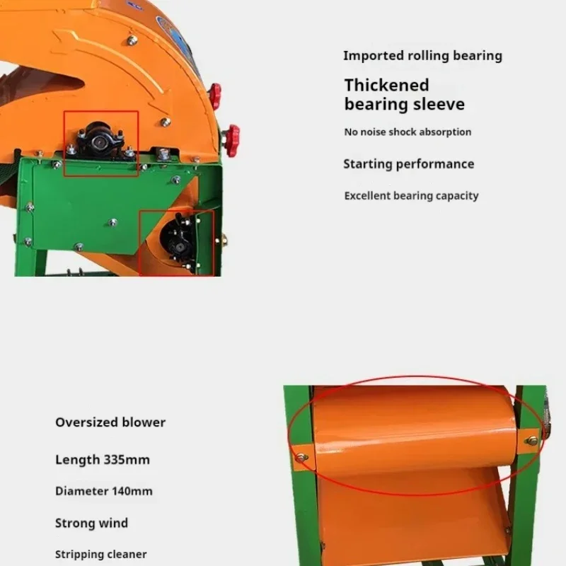 Commercial Electric Corn Thresher Maize Corn Shelling Peeling Machine Food Processors Huller Sheller Agricultural Machinery