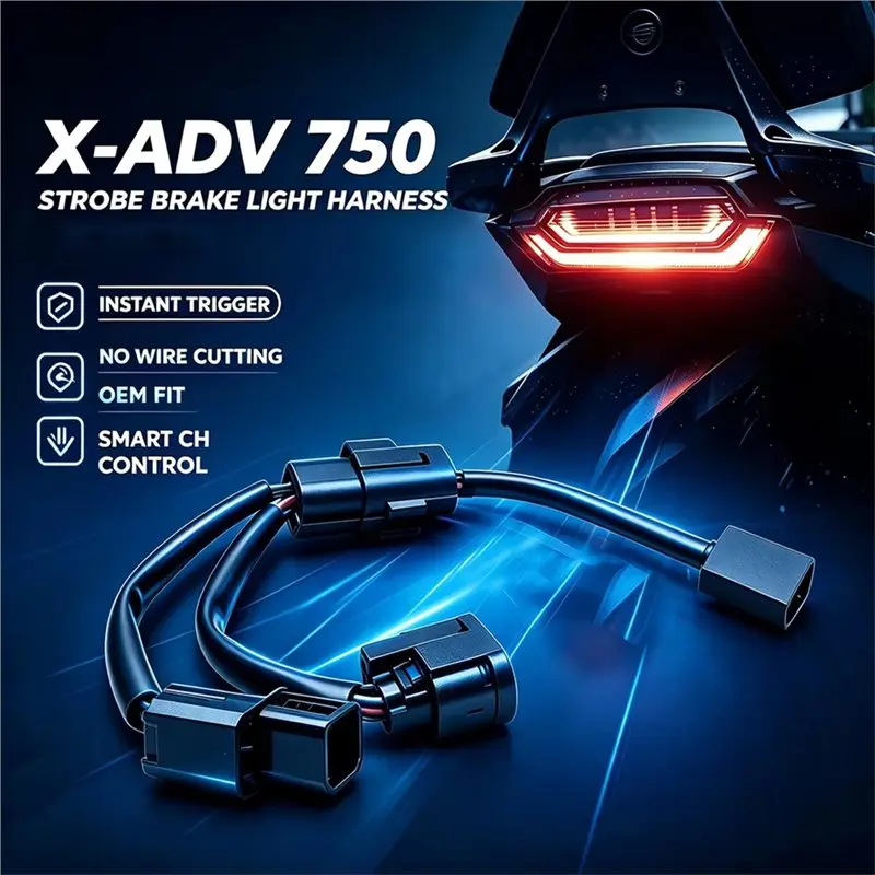 AASS-Breathing Mode Controller For Honda X-ADV 750 2025-2026 Motorcycle Stop Light Strobe Flash Flashing Module Tail Lights
