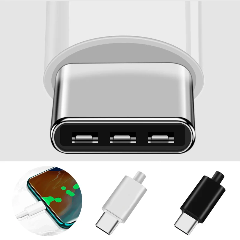 10pcs Type C usb3.1 3A fast charging USB Connectors Male Jack Tail Plug Electric Terminals welding DIY data cable accessories