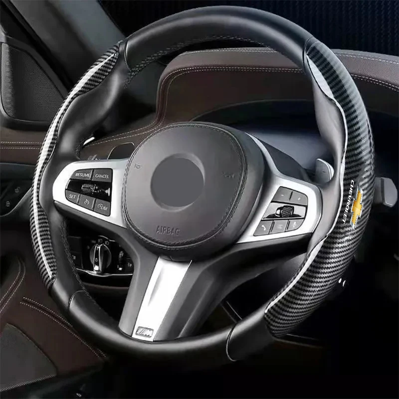 Car Steering Wheel Cover For Chevrolet Aveo Bolt Onix Cruze Spark Cavalier Colorado Lacetti Trailblazer Silverado Tahoe Traverse