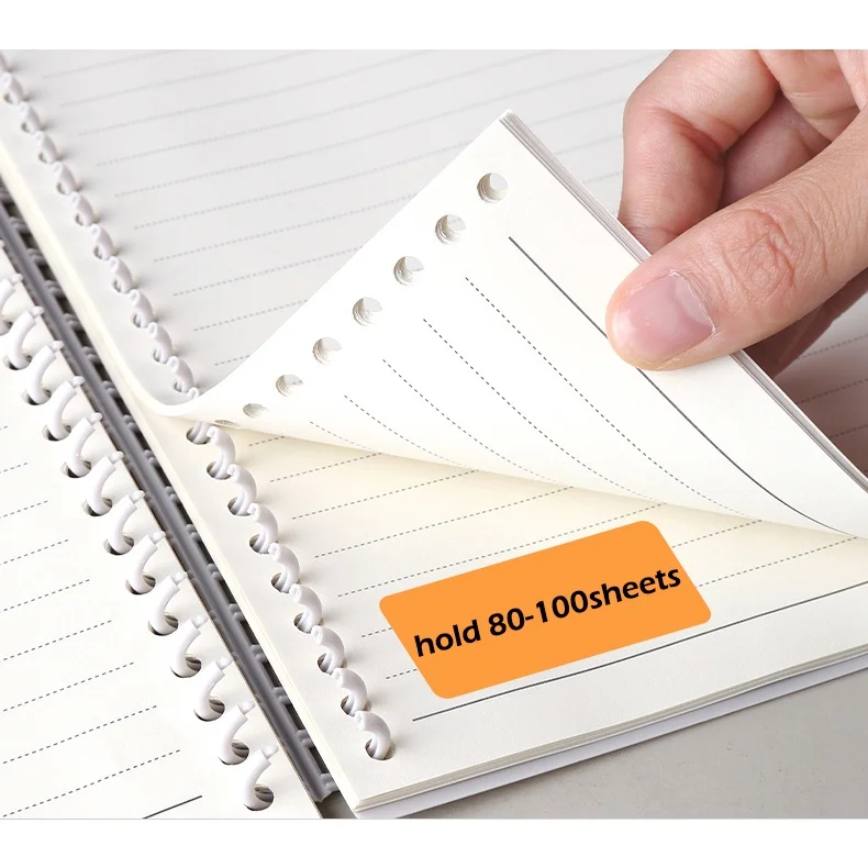 30 Holes Binder Loose leaf Clasp Colorful Rings Random Cut