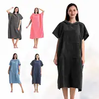 Toalla de bata Poncho de Surf en bucle Mutao, Ponchos de Albornoz de microfibra bata de surfista para Surf natación buceo playa