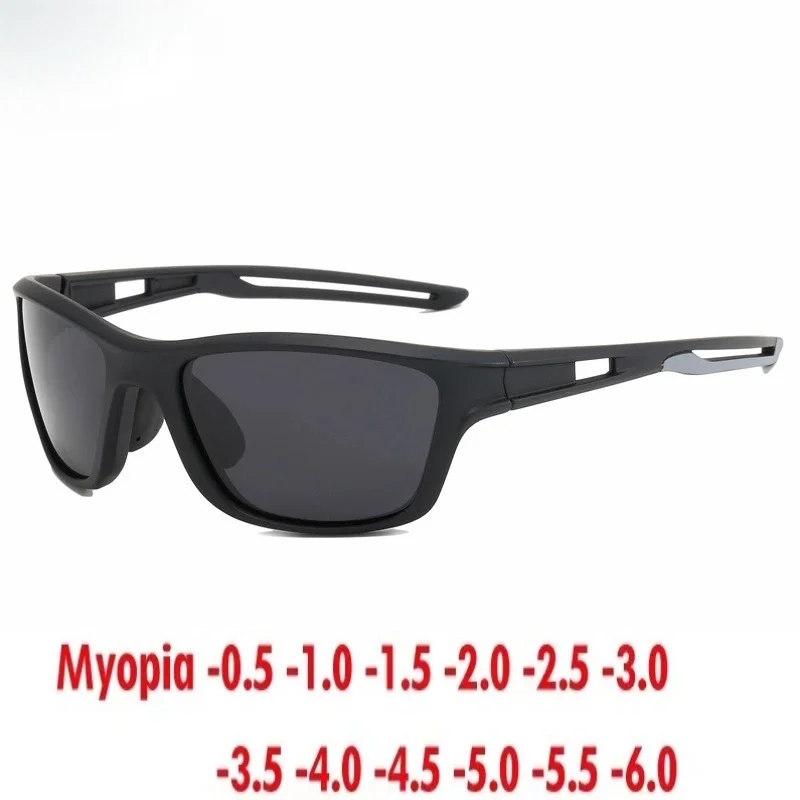 Cycling outdoor anti-ultraviolet colorful polarized sports myopia customized prescription sunglasses 0~-6.0