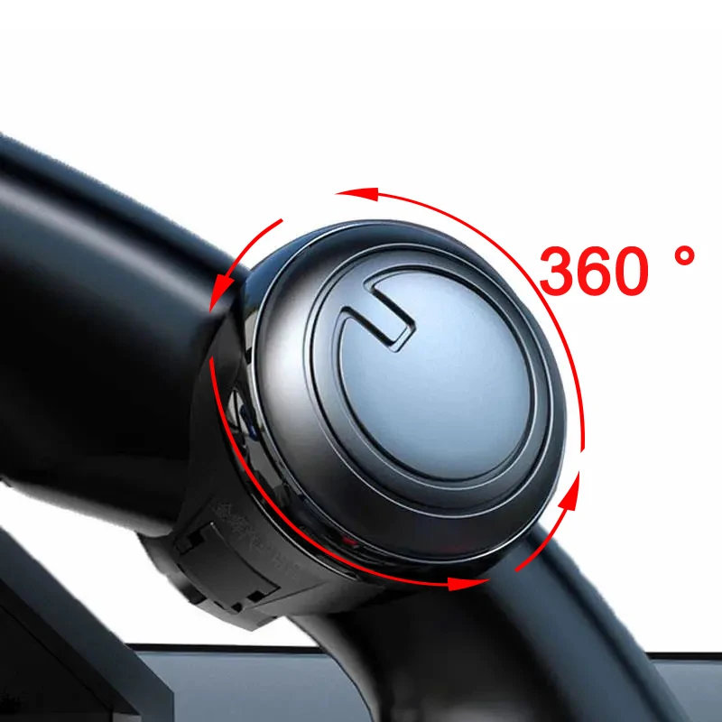 

Car Turning Steering Wheel Booster Spinner Knob 360 Labor-saving Degree Rotation Metal Bearing Power Handle Ball Shaped Booster