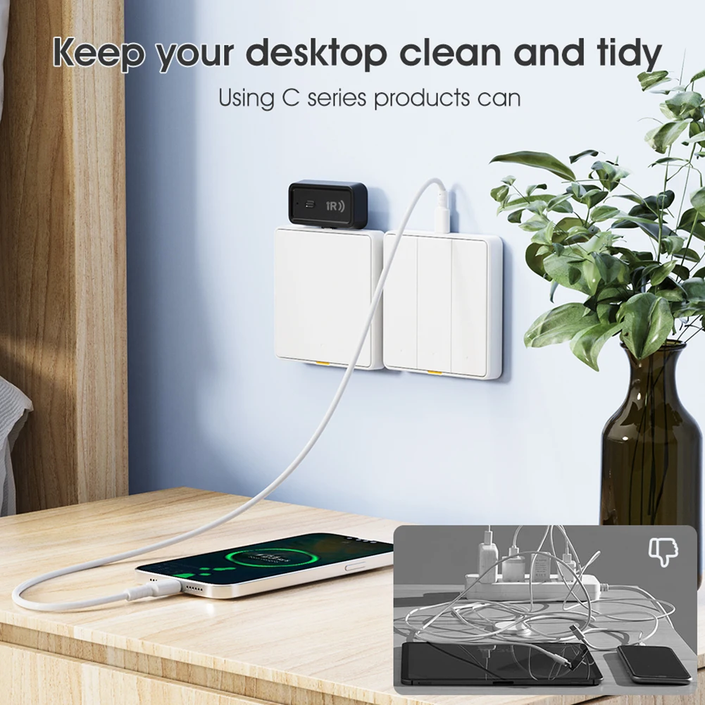 For Zigbee Infrared Universal Remote Controller Compatible with Alexa & Google Home Infrared Smart Control for Smart Home