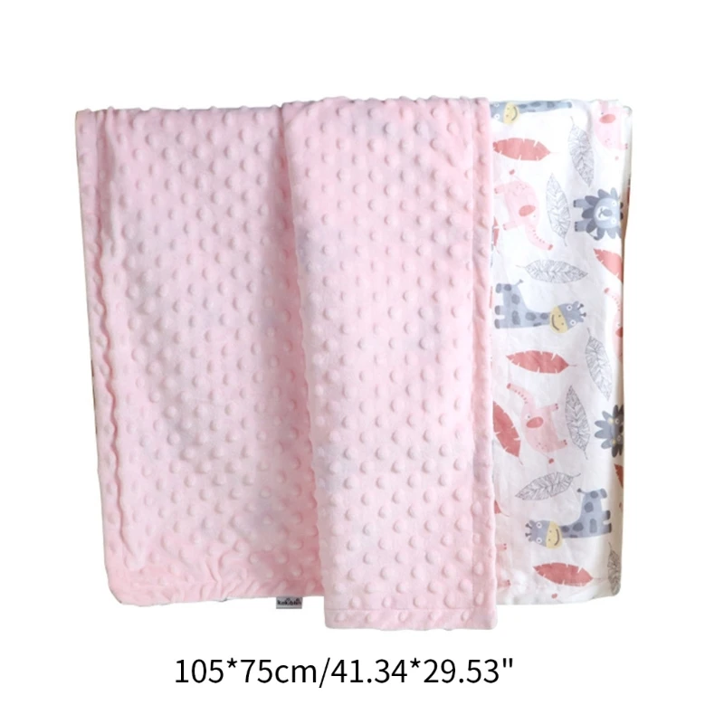 67JC Bayi Kartun Kacang Selimut Mewah Four Season Universal Baby Wrap Handuk Hadiah