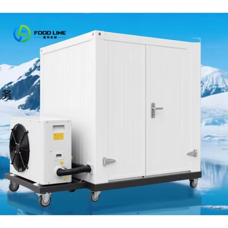 Custom Mobile Cold Room Container Commercial Walk-In Freezer Refrigerator Unit For Food Storage Portable Cold Storage Trailer