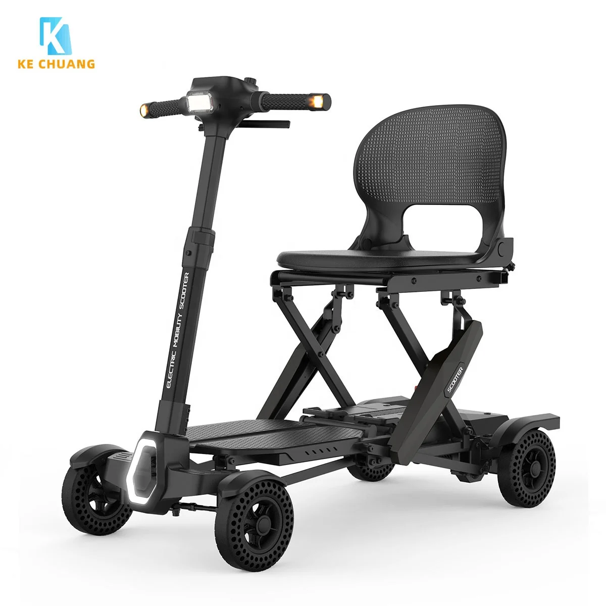 

Wholesale Outdoors Lightweight All Terrain 250W Brushless Folding 4 Wheel Electric Mobility Scooters Elderly For Adults