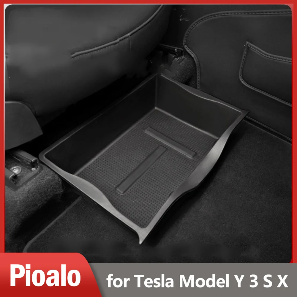 

Underseat Storage Box Organizer for Tesla Model Y 2020-2023, ABS Waterproof Hidden Tray Front Under Seat Storage Bin