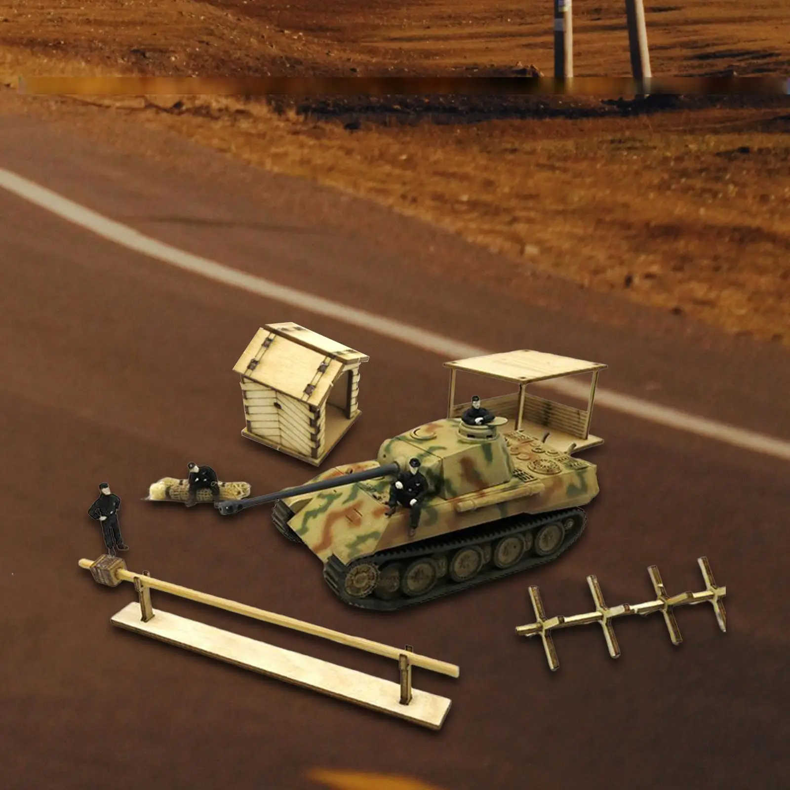 

1:72 Scale Wooden Kits for Architectural Models And Scenic Layouts