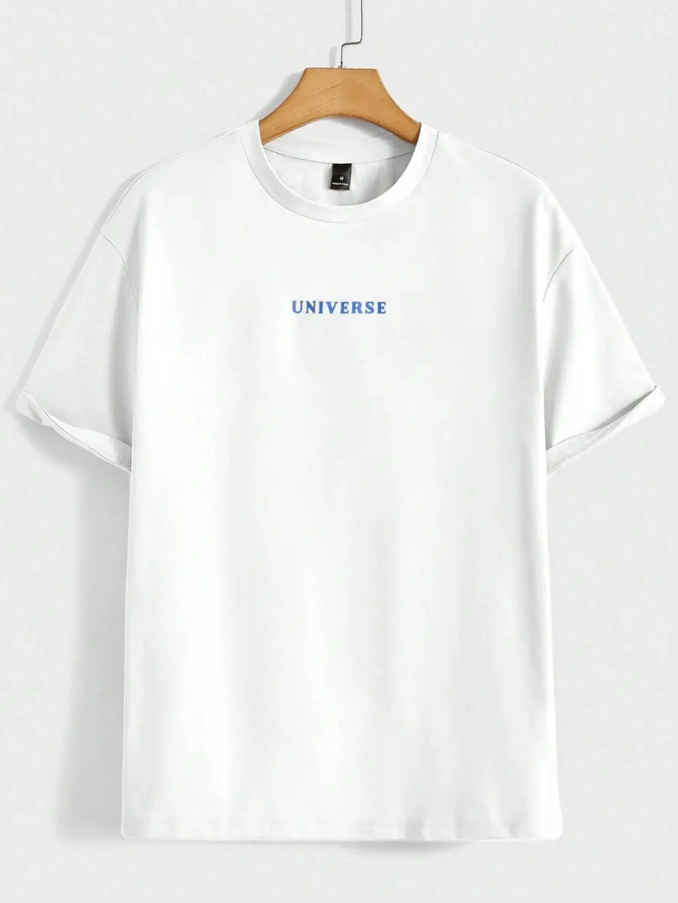 صدق في نفسك الكون مضحك الجرافيك الرجال بلايز عادية كم قصير موضة تنفس فضفاض تي شيرت