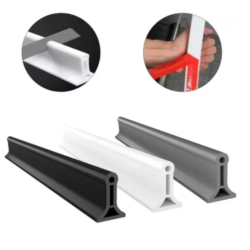 

DIY Bendable Bathroom Water Stopper Kitchen Sink Splash Proof Blocker Wet Dry Separation Threshold Ground Water Barrier Strip