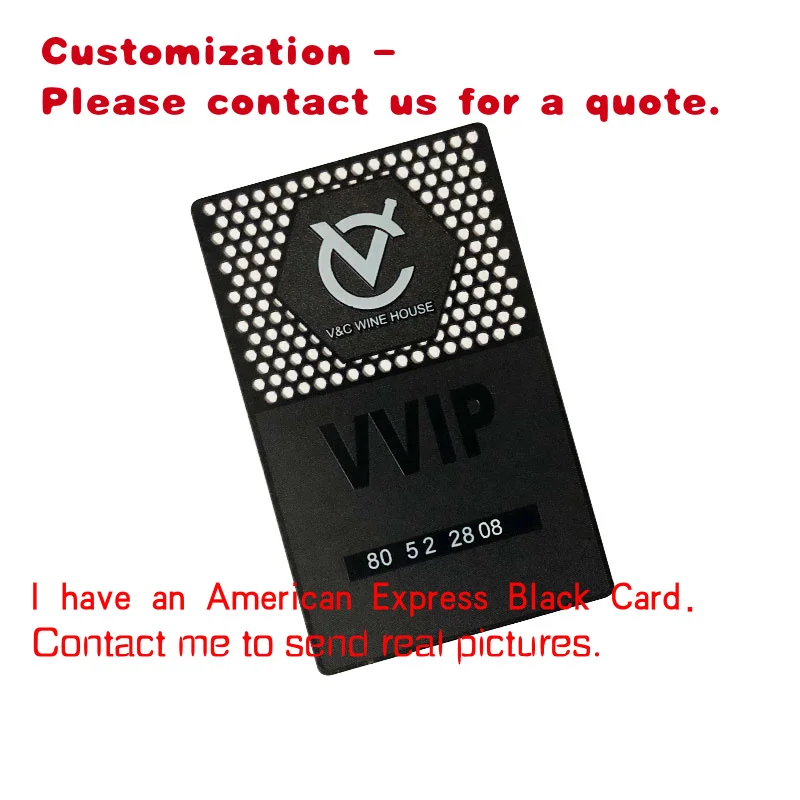 

custom.Personalized Brushed Business Stainless Steel Metal Vip Membership Card