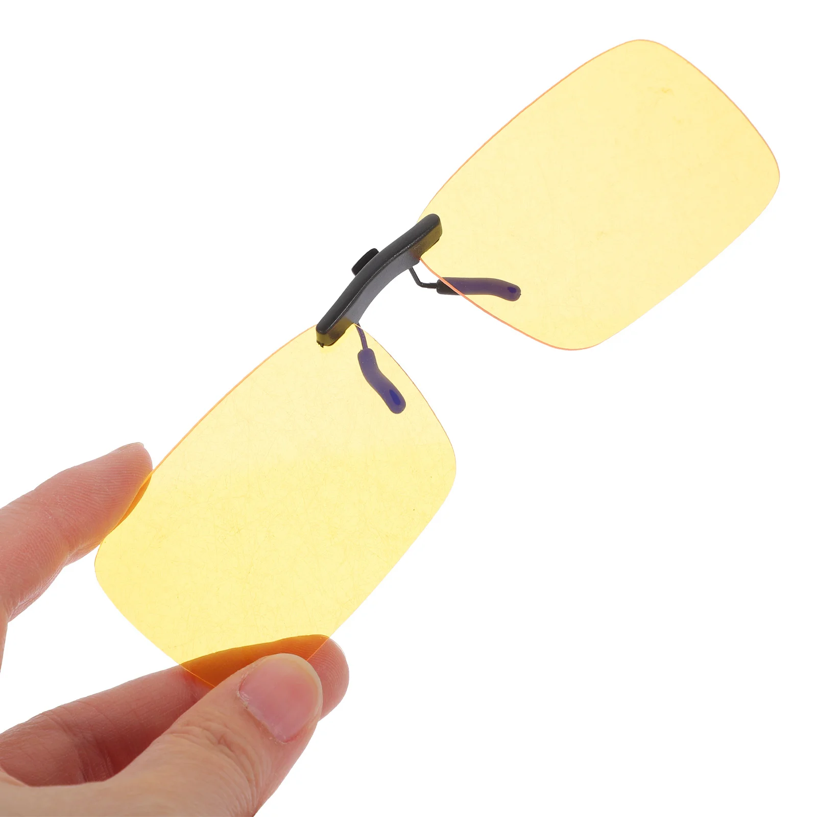 

1pc Blue Light Blocking Clip-On Glasses Unisex Anti-Blue Light Coating Eye Protector Lightweight Smooth Silicone Frame