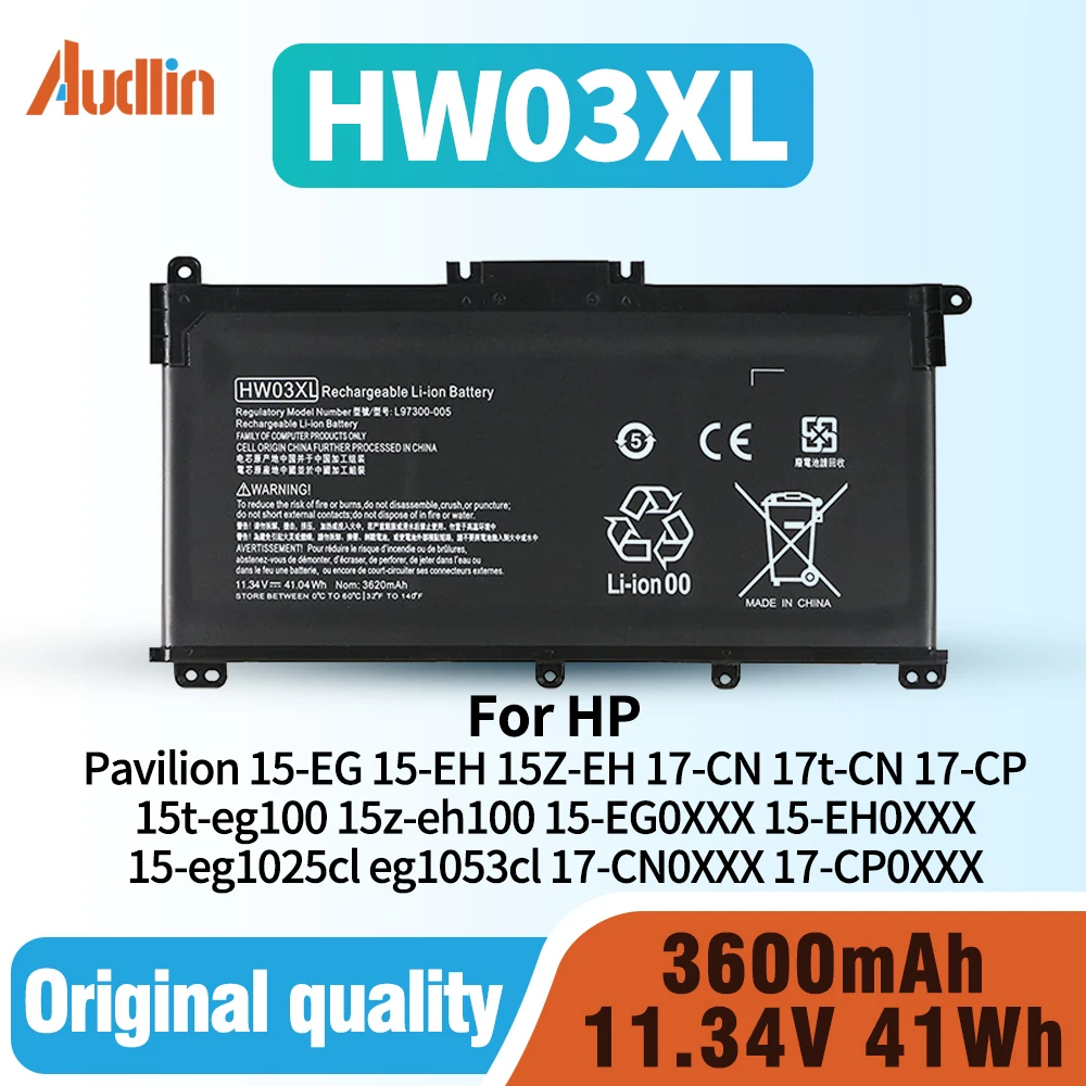 HW03XL L97300-005 Battery for HP Pavilion 15-EG 15-EH 15Z-EH 17-CN 17t-CN 17-CP 17z-cp100 17S-CU 15t-eg100 15z-eh100 15-EG0XXX