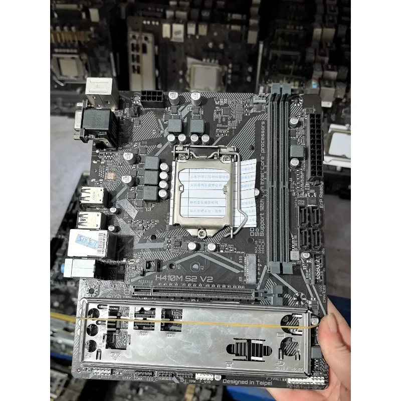 used for GIGABYTE H410M Used Motherboard LGA1200 With I/O Shield Support DDR4 10th Gen CPU