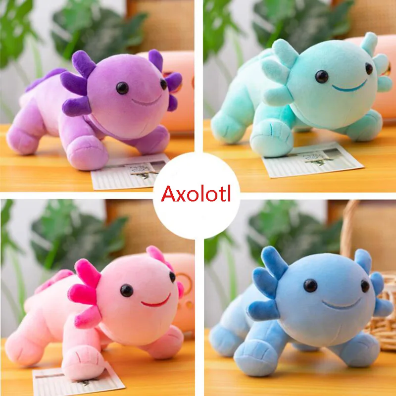 25cm Nette Ständer Axolotl Stofftier Plüsch Spielzeug Rosa Axolotl Plushie Kissen Puppe Kinder Geburtstag Geschenk Hause Dekoration