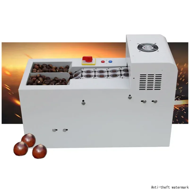 Hot Selling Product in 2026 - Professional Electric Chestnut Sheller, Hazelnut Slicer, Double Chain Nut Cutter