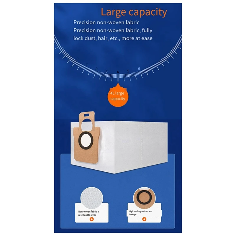 เหมาะสำหรับหุ่นยนต์ถูพื้นและกวาดพื้นทุกด้านของ Mijia M30อุปกรณ์เสริมสำหรับมืออาชีพแปรงกลิ้งตัวกรองถุงหูรูดเศษผ้า