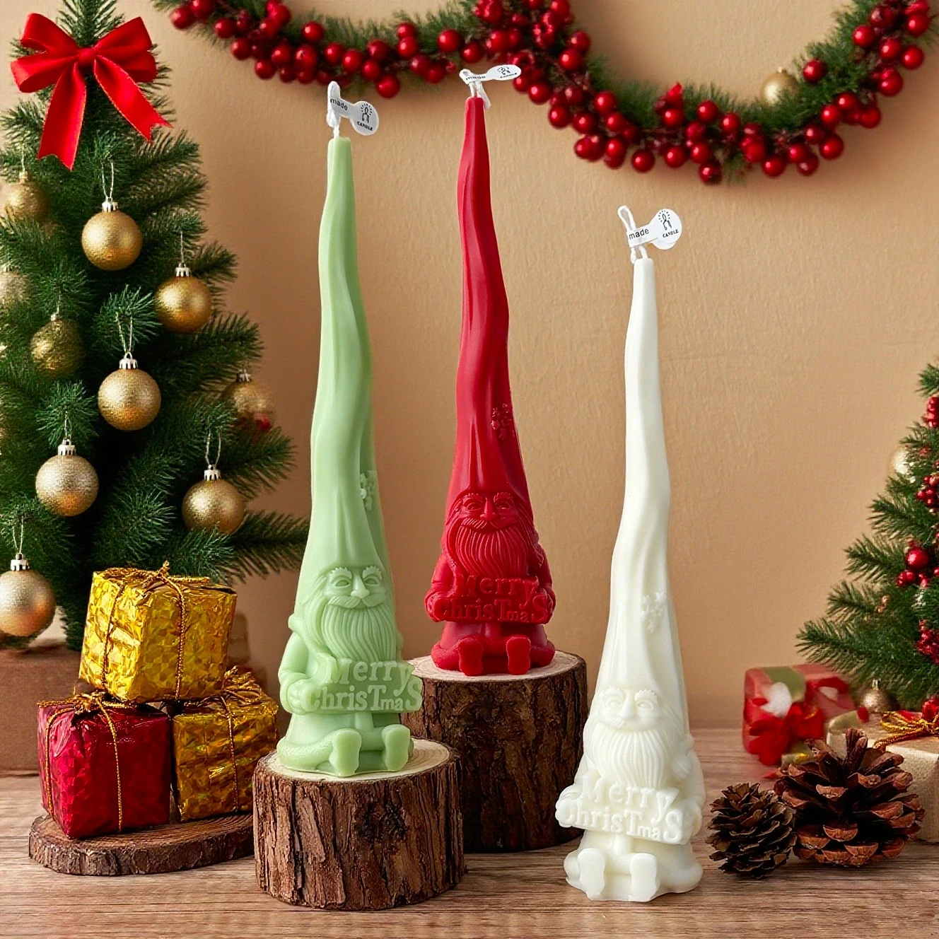 Xmas Home Fragrance - 1pc natal papai noel vela perfumada