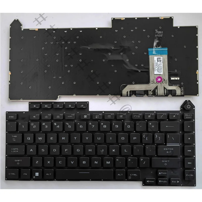 SSAA+US RGB Backlit Gaming Keyboard For ASUS Strix SCAR 15 G533Q G533QM G533QR G533QS Notebook Built‑in Keyboard Replacement Par