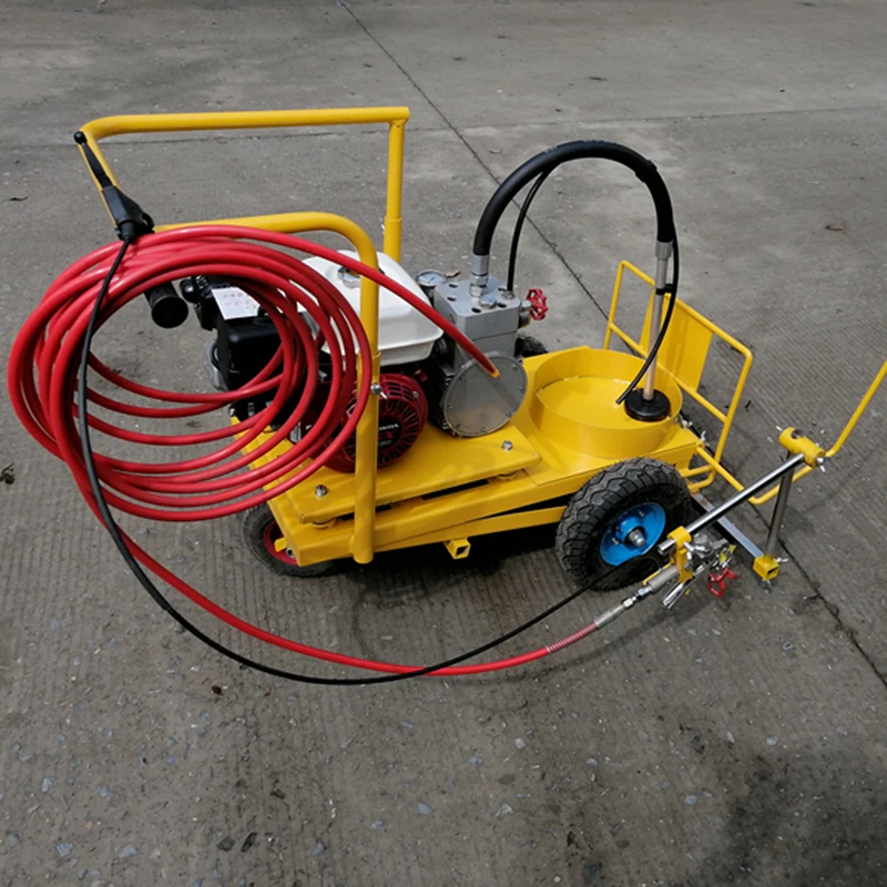 High Popular Engine Driven Cold Paint Road Marking Machine Hand Push Road Line Painting Machine
