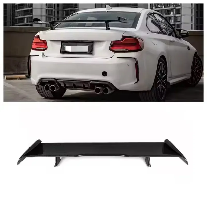 

For BMW 2 Series F87 MP Style Dry Carbon Fiber High Wing Spoiler