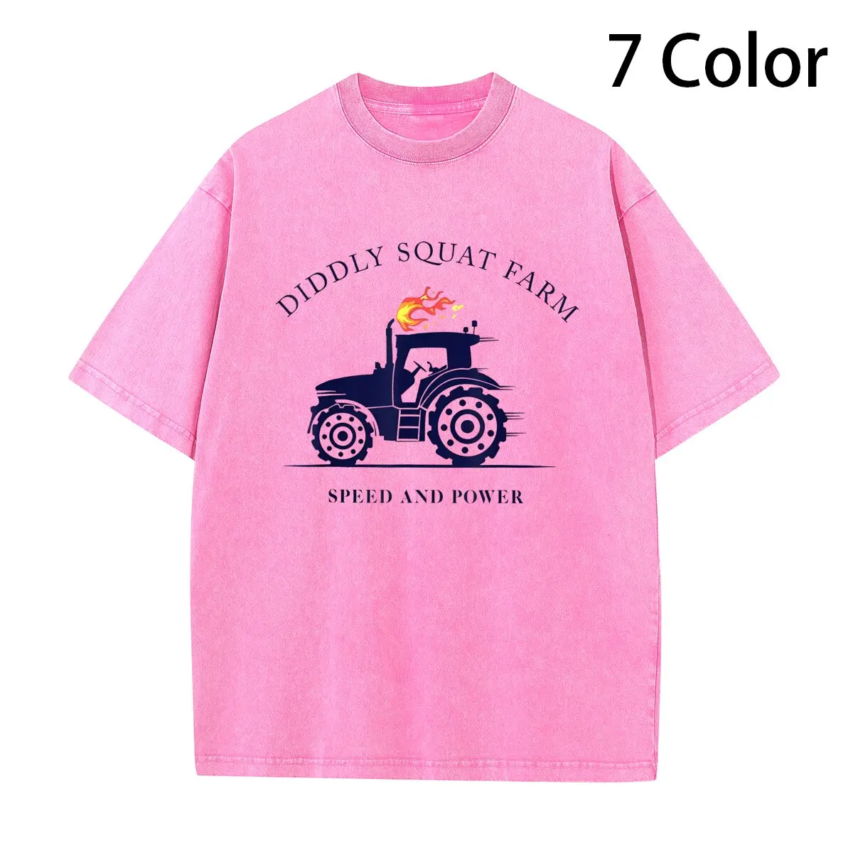 

Perfect Tractor Design Diddly Squat Farm Speed And Power T-Shirt