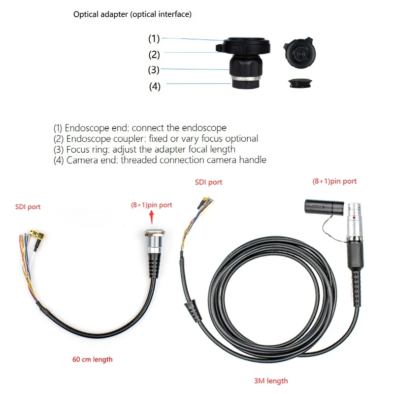 Top Quality famous brand OEM camera cable  endoscopy medical camera cable