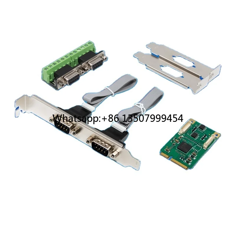 

MiniPCI-E ST369 SM-SLV352A-2RS-485 Dual Port RS-422/RS-485 Internal Industrial Control Communication ROHS RJ45 Laptop Adapter