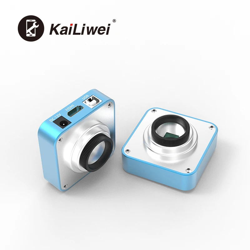 Kailiwei USB อุตสาหกรรมอิเล็กทรอนิกส์ดิจิตอล HD 38MP 1080P 2K กล้องจุลทรรศน์วิดีโอกล้องสําหรับโทรศัพท์มือถือชิป PCB บัดกรีซ่อม