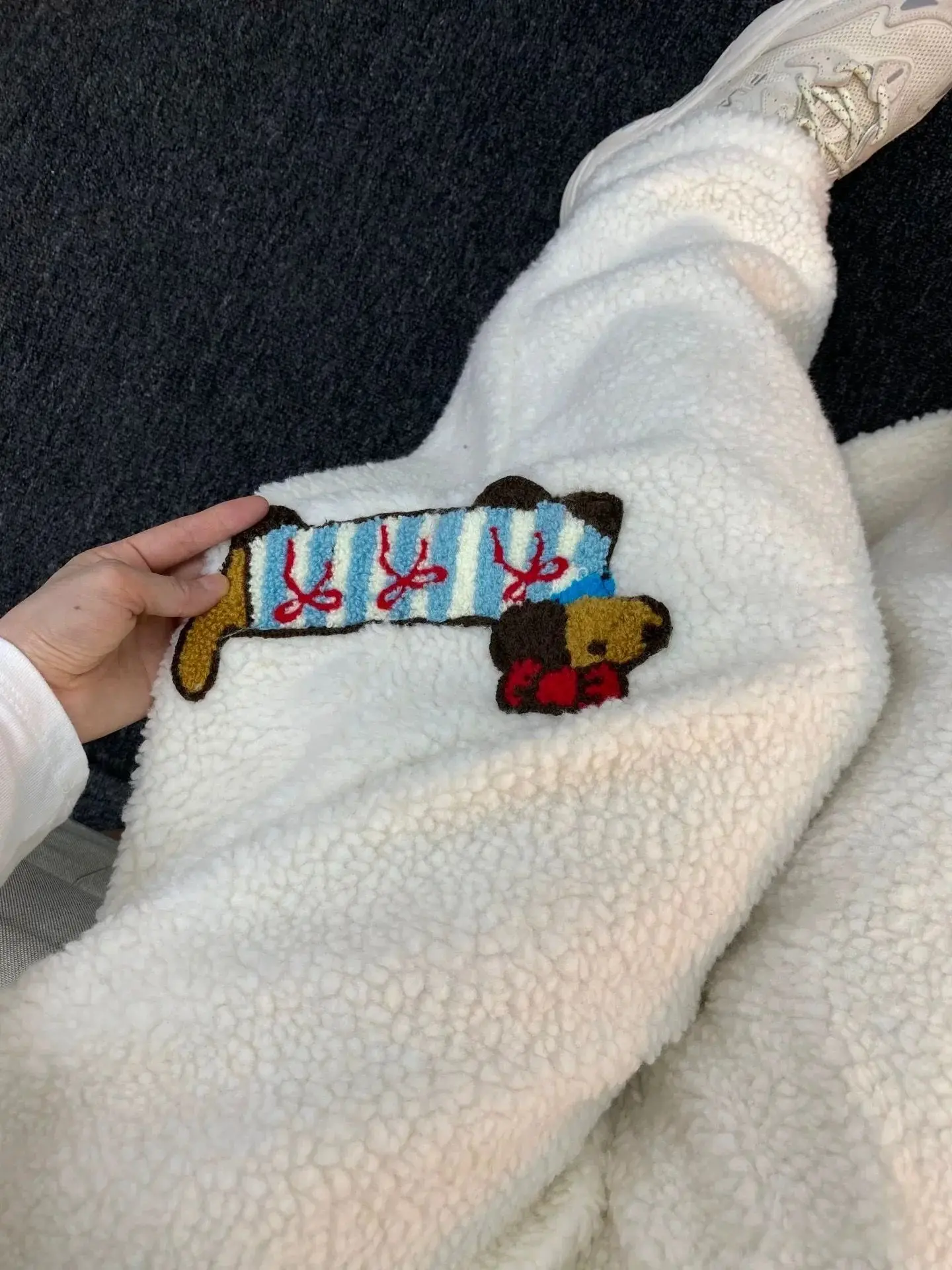 Spodnie z bawełny wełnianej barwione na morelowo, haftowane, dla kobiet i mężczyzn, na zimę, grube i ciepłe, luźne i puszyste, casualowe.