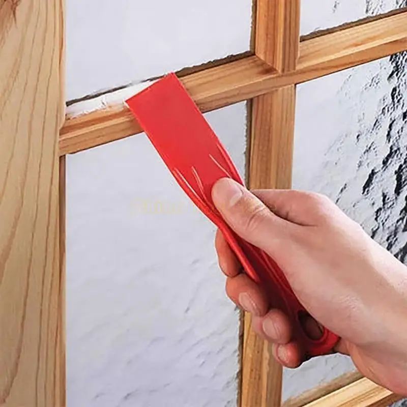 57QF Pack Of 3 Plastic Putty Scraper Set Suitable For Wall Paper Decal Spackling Taping Texture Creation Professional Project
