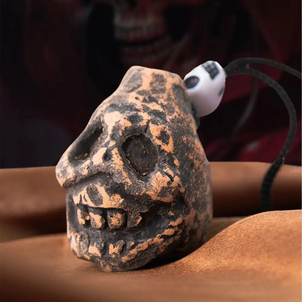 Creative Screaming Authentic Aztec Whistle Scary Sounding Decompress Roaring Whistle Death Whistle Spooky Tao Di's Howling