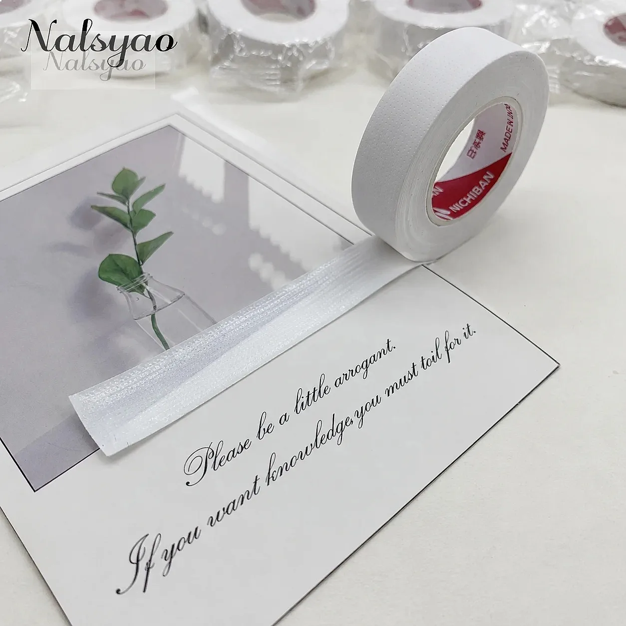 2/3 Rolls Japanese Insulating Tape for Eyelash Extension Lint Free Under Eye Pads Breathable Non-woven Paper Patch