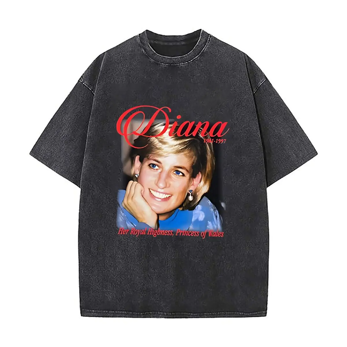 Princess Diana Tribute Art Graphic Casual Summer Wear Men's Street Clothing Men's T-Shirt