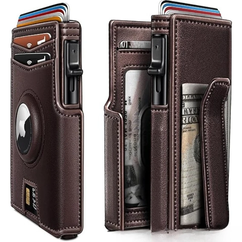 Men's Short Bifold Aluminum Case Wallet, Multi Card Slot Credit Card Holder, Durable Metal Wallet Ideal for Business & Daily Use - view 5
