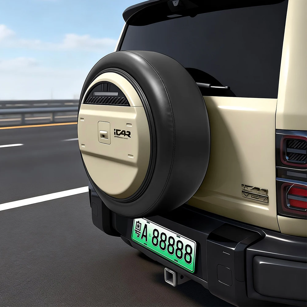For Chery iCARV27 Rear Spare Tire Leather Cover Thickened Rainproof Tire Protective Cover Modification Special Accessories