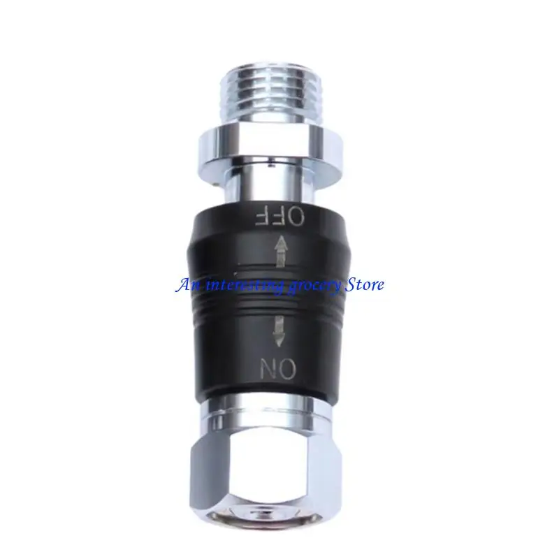 652D Low Pressure Quick Interfaces Push Valves Connector Scubas Diving Regulator Adaptor 9/16 Thread Connector With Switches