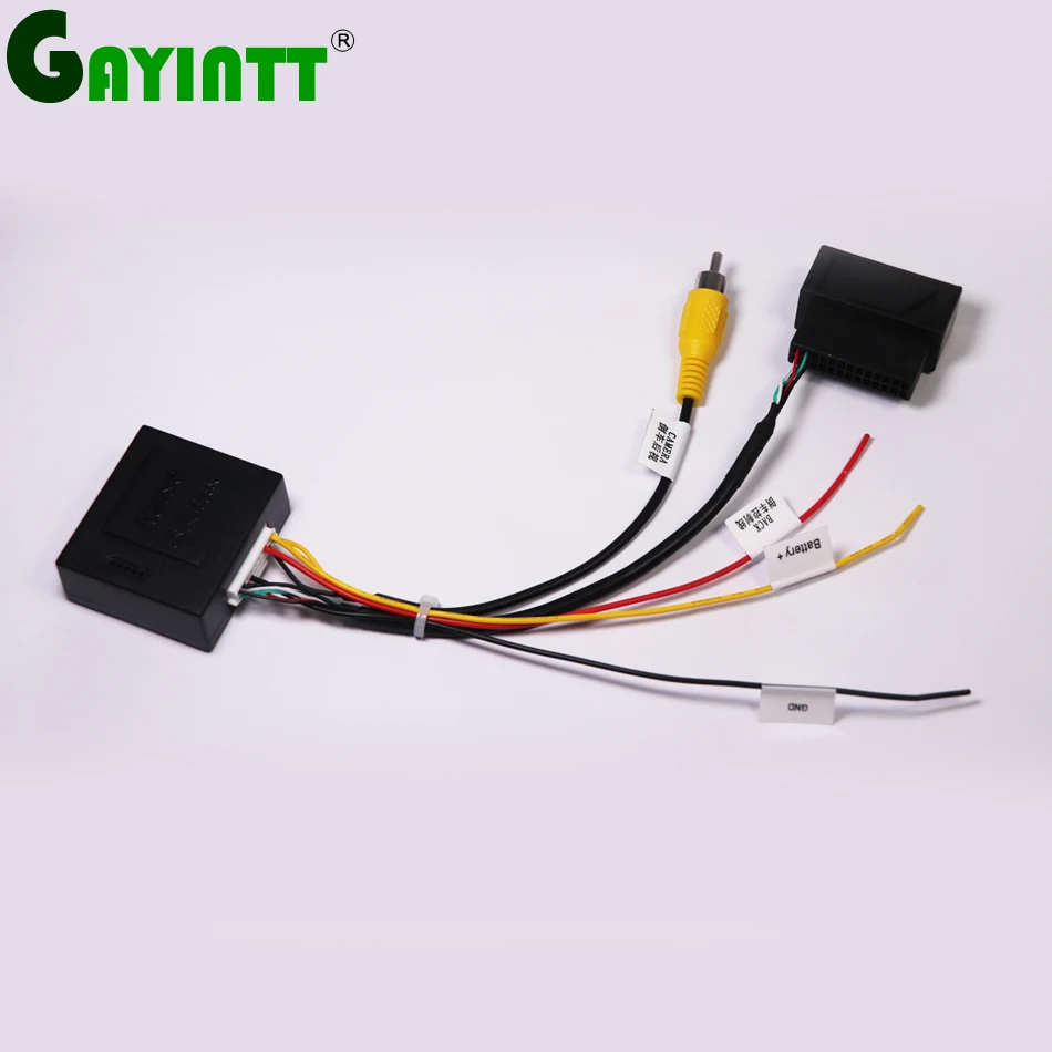 GAYINTT VW Original Rearview Camera 26 PIN RGB to CVBS (RCA) AV Signal Converter Adapter For VW passat CC Tiguan Android DVD