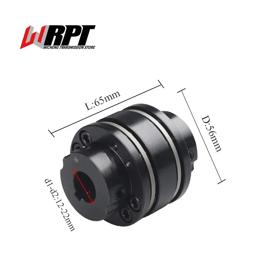 

CLTBG-45# Steel 8-Hole Diaphragm Coupling Motor High Torque Stepped Flange Coupling CLTBG-56X65