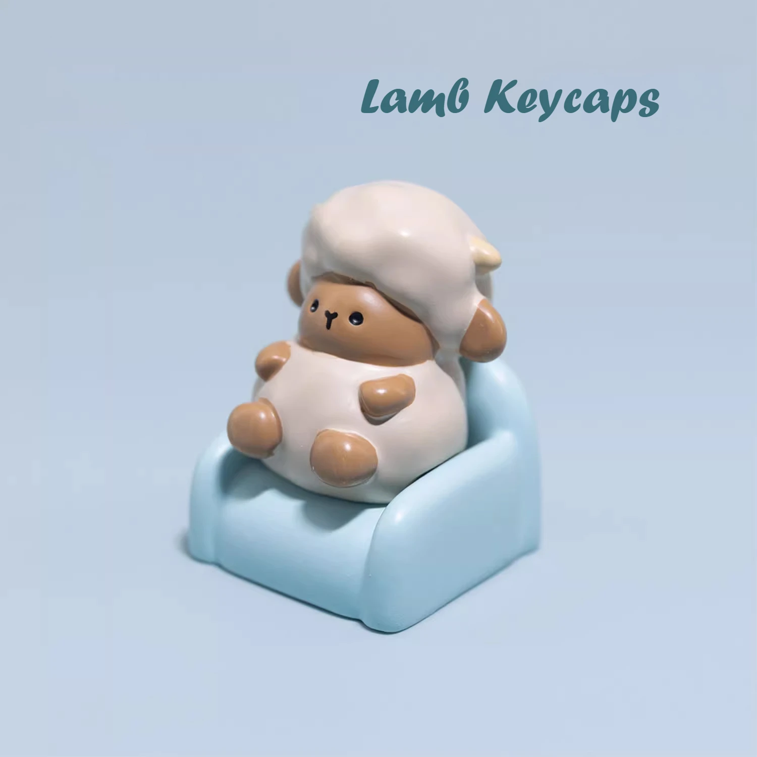 Personalized Keycap Cute Mechanical Keyboard White Cartoon Lamb Art Key Caps for Cross Shaft Mechanical Keyboard Key Cap