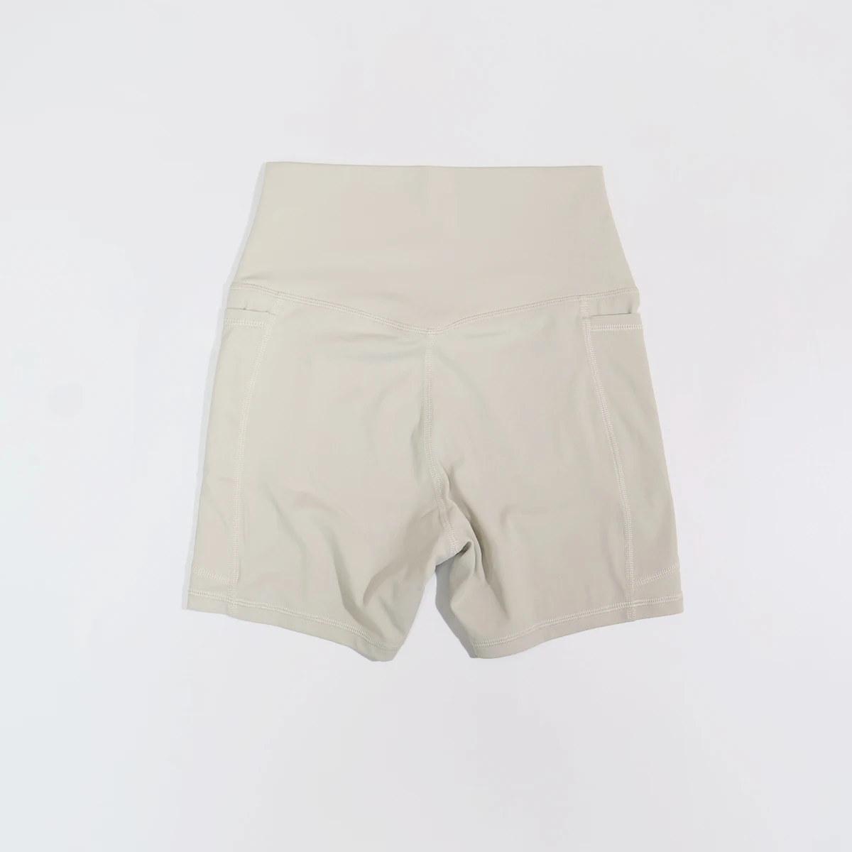 Damen-Sportshorts-Set mit hoher Taille, Taschen-Details, eng anliegende Laufhose, Damen-Fitness-Workout-Yoga-Leggings, Po-Lifting – Detail 16