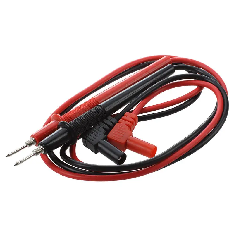 ABYC 1000V Banana Plugs Detachable Tip Multimeter Probe Test Lead Black Red Pair